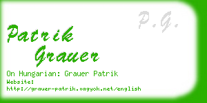 patrik grauer business card
